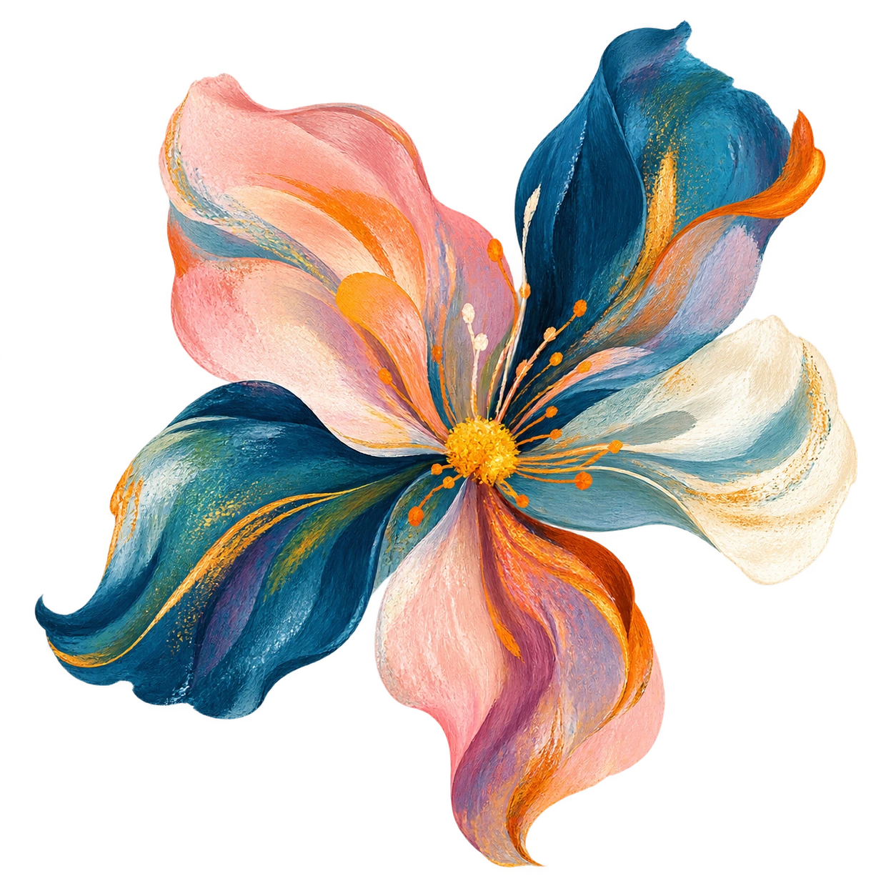Malerische Blüte als Symbol für Entwicklung und geteilte Verantwortung im Schulalltag